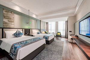 奉节诗城皇廷大酒店高级江景双床房