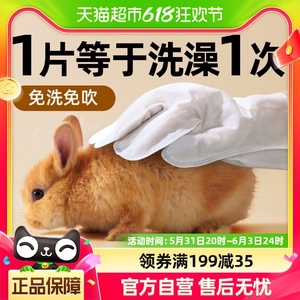 yee兔子免洗手套宠物干洗神器宠物松鼠荷兰猪除臭清洁洗澡用品