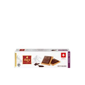 【自营】瑞士进口Frey 飞瑞尔黑巧克力涂层饼干133g纯可可脂