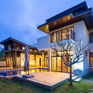 三亚独栋泳池别墅三居室3房民宿短租亚龙湾公主郡三期可做饭酒店