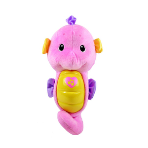 费雪声光安抚小海马新生儿胎教婴儿音乐毛绒哄睡玩具宝宝娃娃