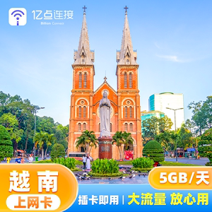 越南电话卡流量上网卡4G高速网络河内芽庄胡志明出差旅游sim卡