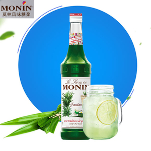 莫林monin斑斓叶糖浆班兰700ml果露调酒鸡尾酒奶茶果汁烘焙原料