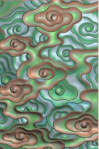 祥云精雕图灰度图玉雕图没线 46牌云底玉雕 祥云电脑雕刻图