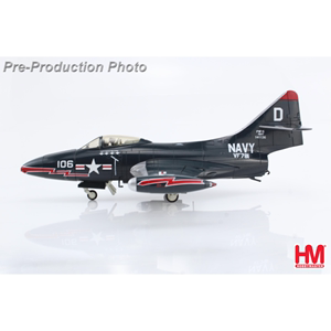 HM收藏家 1/48 HA7210 格鲁曼 F9F-5黑豹战斗机 合金成品战机模型