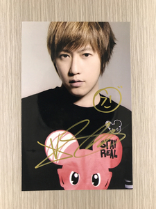 『冲冠』台湾明星五月天组合阿信亲笔签名照片新款热门无仿无印刷