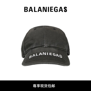 BALANIEGAS  B家帽檐字母刺绣鸭舌帽情侣同款潮牌百搭时尚遮阳帽