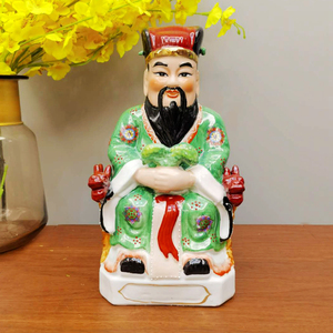 陶瓷稻谷爷 五谷公 神像佛像摆件工艺品人物客厅中式陶瓷摆件
