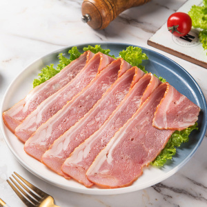 欧式精制培根切片400g家庭装 早餐煎烤三明治汉堡猪肉瘦培根包邮