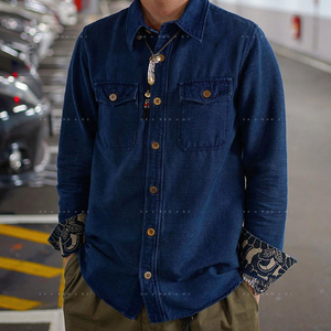 现货 visvim ict bandana black elk flannel shirt 腰果花衬衫