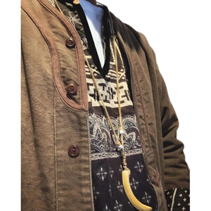 现货 visvim 19ss ict tunic p.o. 黑腰果花衬衫 衬衣 会展限定