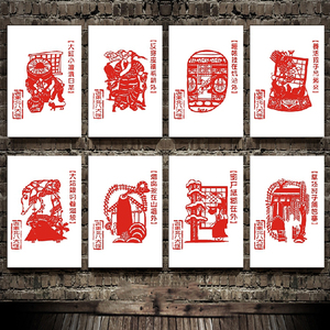 东北八大怪装饰画民俗风俗农村风格墙面墙壁画农家乐餐馆饭店挂画