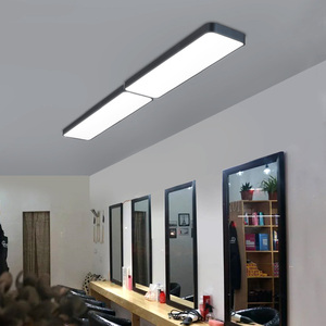 超亮理发店灯简约明亮发廊灯具个性美容美发美甲店铺吸顶灯长条灯