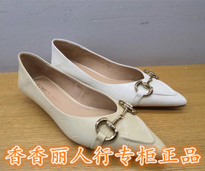 comely康莉专柜正品女鞋2022年春款kyq21065真皮浅口尖头低跟单鞋
