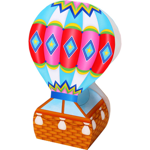 精选纸模 diy手工作业制作材料 热气球 简易版 3d立体手工纸模型