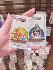上海迪士尼乐园 奇奇蒂蒂 米奇米妮 度假区游乐 徽章可交换pin