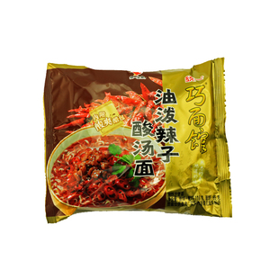 满12袋免邮统一巧面馆油泼辣子酸汤面116g袋装泡面速食面方便面