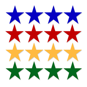 五角星 反光防水创意改装装饰摩托车电动车电摩车贴花贴纸贴画