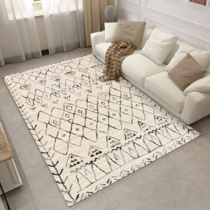ins 北欧地毯客厅几何现代简约沙发茶几摩洛哥美式家用卧室床边垫