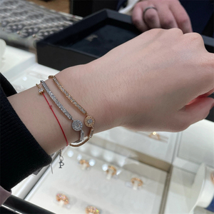 法国直邮代购piaget伯爵possession时来运转金圆环手链女18k手环