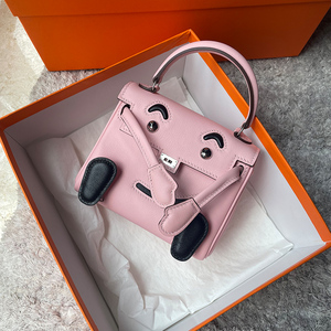 纯手工 蜡线进口swift皮恶搞凯莉包doll单肩手提包二代mini铂金包