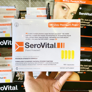 美国代购 serovital-hgh 奥普拉胶囊 减*龄逆*龄胶囊 160粒