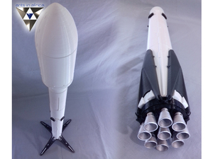 猎鹰9 火箭模型 3d打印文件