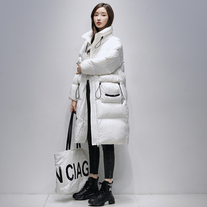 艾尚雪羽绒服女中长款