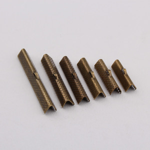 马口夹马仔扣线夹皮绳夹扣马甲扣马夹扣丝带扣扁线夹diy饰品配件