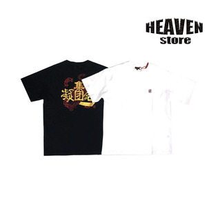 clot 华人 chineses 短袖t恤 凝结集团印花 中国龙