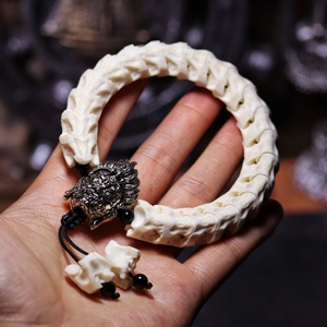 蛇骨手串天然泰国真蛇骨手链文玩玉化男女情侣款手链礼物饰品