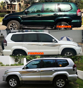 03/04/05/06/07/08/09年款普拉多/霸道老款彩条车贴车身拉花改装