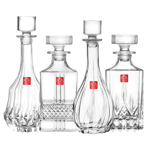 意大利RCR进口无铅水晶玻璃醒酒器带盖酒樽洋酒瓶家用酒具存酒瓶