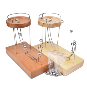 【现货永动机】黑科技充电版实木永动机摆件电磁感应艺术小球循环