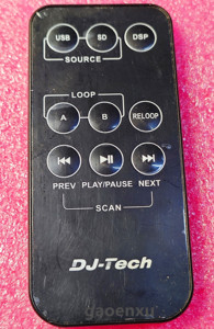 适用于DJ-TECH混音台遥控器超薄遥控器电池CR2025输入切换上下曲
