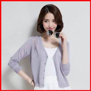 冰丝上衣女长袖2019新款女韩版宽松夏季外搭女夏配裙子夏天开衫潮