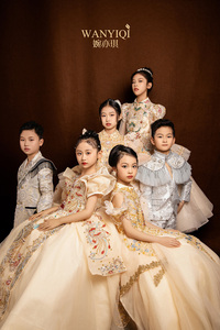 出租婉亦琪2024年新款儿童礼服钢琴唱歌主持生日走秀女童公主裙