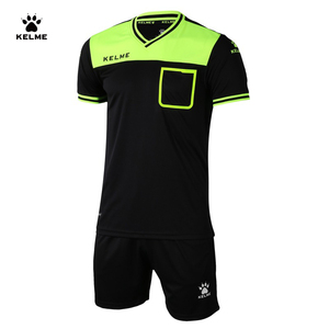 KELME卡尔美足球裁判服短袖套装男女专业比赛裁判球衣装备K15Z221