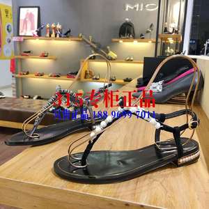 专柜正品mio米奥女鞋国内代购2018夏款凉鞋拖鞋m183101921a01a09