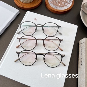 韩国进口眼镜框超轻46码复古设计师款8.3g女小脸镜架可配度数蓝光