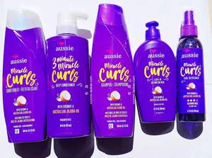 Aussie Miracle Curls保湿 洗发水 护发素 免洗护发素 Refresher