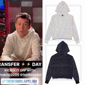 津范陈冠希同款潮牌毛衣男套头雪花针织衫宽松休闲情侣连帽卫衣女