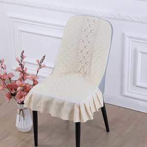 弧形椅子套罩家用万能通用餐桌凳套防猫抓椅套罩棉麻座椅套凳子套