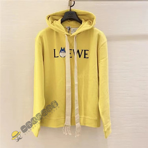 loewe 罗意威 21早春新款植绒logo字母动漫联名龙猫卫衣男帽衫女
