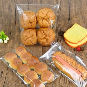 胶条自粘袋空白透明面包袋中式点心透明自封袋贝果点心袋烘焙包装