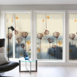 清风饮露窗户贴纸玻璃贴纸磨砂玻璃贴膜移门阳台透光不透明浴室