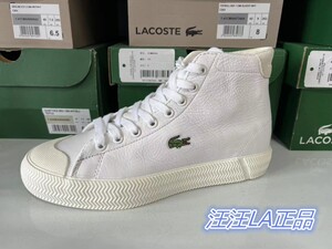 秋冬LACOSTE/法国鳄鱼时尚高帮牛皮女鞋42CFA0005