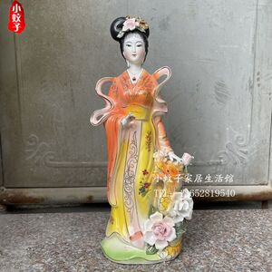小龙女陶瓷神像18寸佛像摆件居家供奉龙王之女龙女神像凤凰女神像