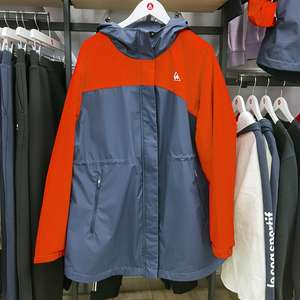 正品法国公鸡乐卡克21年春季运动休闲连帽女款梭织外套cb-5761211