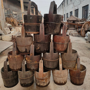 热卖特价民俗物件老摆件木桶古玩古董收藏旧货影视道具手提水桶
